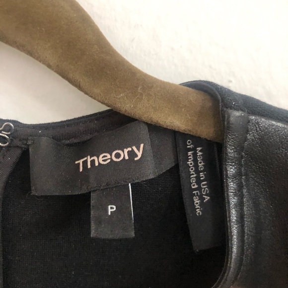 Theory Lambskin Leather Top - Picture 3 of 8